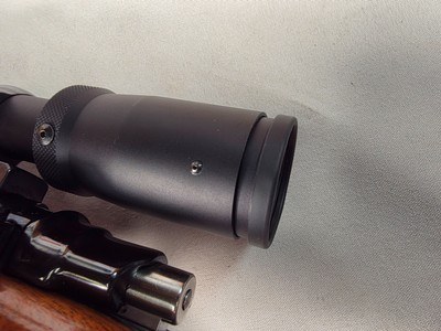 9387 Winslow Rifle prototype, 7MM Rem mag, rosewood type cheek piece, Burris Full Field II 3x9x40, More pictures at DawsonsDoubles DOT COM - Image 12 of 25
