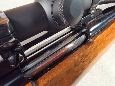 9387 Winslow Rifle prototype, 7MM Rem mag, rosewood type cheek piece, Burris Full Field II 3x9x40, More pictures at DawsonsDoubles DOT COM - Image 24 of 25