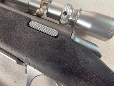 9399Browning Stalker A- Bolt, 270 Cal, 22’ Barrel, Bermuth muzzle brake, Stainless steel, sling, Leupold Vari-X compact 3x9, composite stock,More - Image 7 of 25