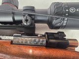 9417Mauser 98 Custom, 240 cal mag, rosewood cap, cheek piece, Hardline crimson trace 4x12x40, thumb hole stock, More pictures at DawsonsDoubles Dot - Image 11 of 25