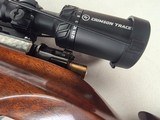 9417Mauser 98 Custom, 240 cal mag, rosewood cap, cheek piece, Hardline crimson trace 4x12x40, thumb hole stock, More pictures at DawsonsDoubles Dot - Image 5 of 25