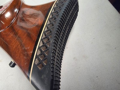 9417Mauser 98 Custom, 240 cal mag, rosewood cap, cheek piece, Hardline crimson trace 4x12x40, thumb hole stock, More pictures at DawsonsDoubles Dot - Image 3 of 25