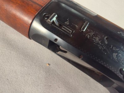 9416Browning Belgium A5, 12 gauge magnum, 30” barrel, FULL choke, Round knob, long tang, Browning butt pad, all original, plan barrel, some crazing, - Image 7 of 24