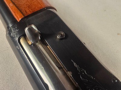 9416Browning Belgium A5, 12 gauge magnum, 30” barrel, FULL choke, Round knob, long tang, Browning butt pad, all original, plan barrel, some crazing, - Image 19 of 24