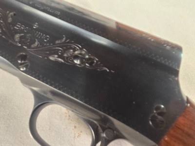 9416Browning Belgium A5, 12 gauge magnum, 30” barrel, FULL choke, Round knob, long tang, Browning butt pad, all original, plan barrel, some crazing, - Image 5 of 24