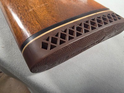 9416Browning Belgium A5, 12 gauge magnum, 30” barrel, FULL choke, Round knob, long tang, Browning butt pad, all original, plan barrel, some crazing, - Image 15 of 24
