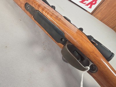 9418Mauser 98270 Cal customized sporting, made in 1943, rosewood caps, cheek piece, Burris Full Field II 3x9x40 scope, More pictures at DawsonsDou - Image 13 of 25