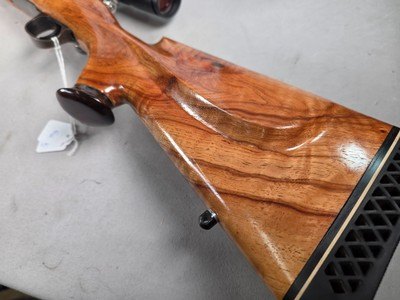 9418Mauser 98270 Cal customized sporting, made in 1943, rosewood caps, cheek piece, Burris Full Field II 3x9x40 scope, More pictures at DawsonsDou - Image 2 of 25