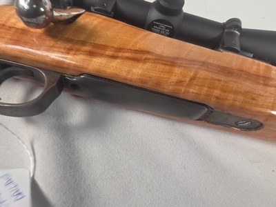 9418Mauser 98270 Cal customized sporting, made in 1943, rosewood caps, cheek piece, Burris Full Field II 3x9x40 scope, More pictures at DawsonsDou - Image 20 of 25