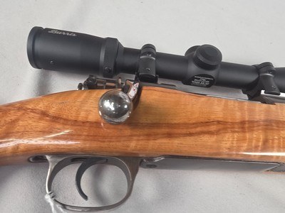 9418Mauser 98270 Cal customized sporting, made in 1943, rosewood caps, cheek piece, Burris Full Field II 3x9x40 scope, More pictures at DawsonsDou - Image 21 of 25