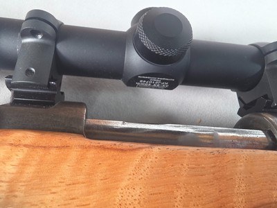 9418Mauser 98270 Cal customized sporting, made in 1943, rosewood caps, cheek piece, Burris Full Field II 3x9x40 scope, More pictures at DawsonsDou - Image 18 of 25
