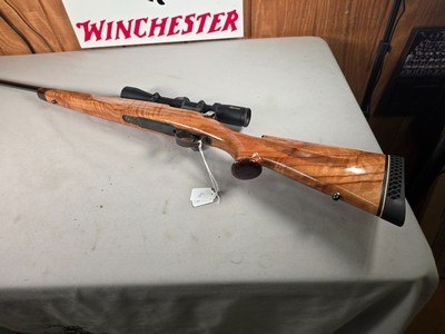 9418Mauser 98270 Cal customized sporting, made in 1943, rosewood caps, cheek piece, Burris Full Field II 3x9x40 scope, More pictures at DawsonsDou - Image 1 of 25