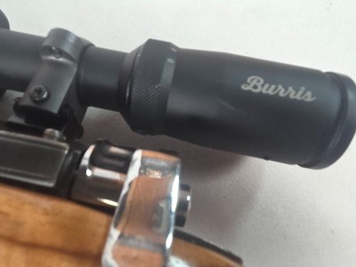 9418Mauser 98270 Cal customized sporting, made in 1943, rosewood caps, cheek piece, Burris Full Field II 3x9x40 scope, More pictures at DawsonsDou - Image 6 of 25
