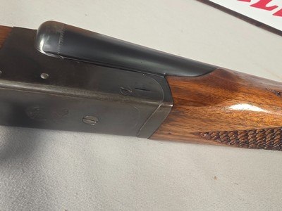 9419LC Higgins made by AFA, 12 Gauge, 28” barrels, M/F, Single trigger, custom checkered stock, butt pad, pistol grip, 14 1/2 LOP, More pictures at - Image 22 of 25