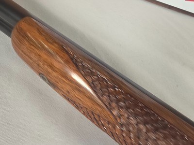 9419LC Higgins made by AFA, 12 Gauge, 28” barrels, M/F, Single trigger, custom checkered stock, butt pad, pistol grip, 14 1/2 LOP, More pictures at - Image 13 of 25