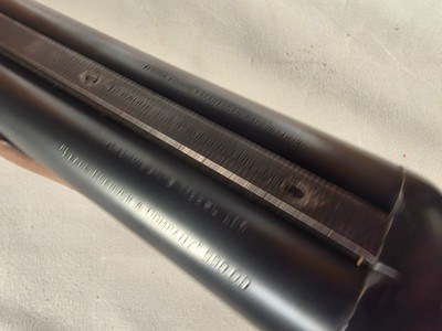 9419LC Higgins made by AFA, 12 Gauge, 28” barrels, M/F, Single trigger, custom checkered stock, butt pad, pistol grip, 14 1/2 LOP, More pictures at - Image 15 of 25