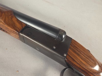 9419LC Higgins made by AFA, 12 Gauge, 28” barrels, M/F, Single trigger, custom checkered stock, butt pad, pistol grip, 14 1/2 LOP, More pictures at - Image 11 of 25