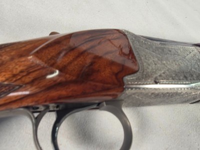 9334 Winchester 101 Grand European, 12 Gauge, 28” Barrels, IC/MOD, ejectors, AAA+++ gorgeous highly figured walnut stock, pistol grip, butt plate, ven - Image 25 of 25