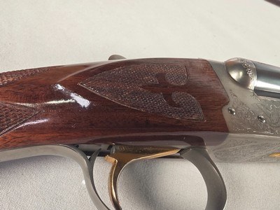 9021 Winchester Model 23 Golden Quail, 20 Gauge, 26” barrels, IC/MOD, only 500 made, this is number 82, beautiful wood AAA+++ feather crotch, 14 1/4 L - Image 24 of 25