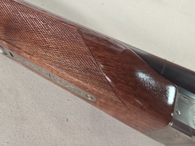 9021 Winchester Model 23 Golden Quail, 20 Gauge, 26” barrels, IC/MOD, only 500 made, this is number 82, beautiful wood AAA+++ feather crotch, 14 1/4 L - Image 13 of 25