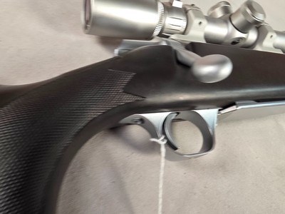 9407Browning Stalker A-bolt, 30-06, 22 “ Barrel, with muzzle brake, stainless, sight Tron Pn2 4x16x40, as new, More pictures at DawsonsDoubles DOT C - Image 18 of 23