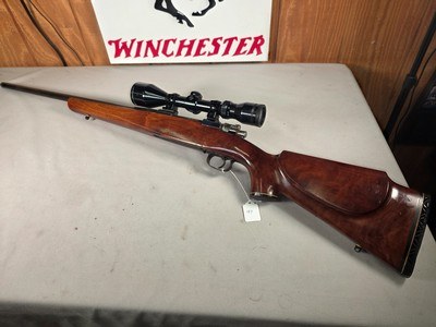 9406Mauser 98 custom, 270 Cal, 24” barrel, Tasco 3.5x10x50, floated barrel, gun smith special, More pictures at DawsonsDoubles DOT COM - Image 1 of 25