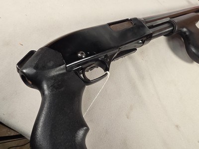 9389Winchester 1300 12 Gauge, 18 1/2 barrel, with side kick shell holder, gunsmith special. More pictures at DawsonsDoubles DOT COM - Image 13 of 13