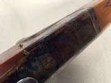 9436 Merkel Custom one of a kind, 12 gauge, scalloped receiver, cocking indicator,full/full fixed chokes, cheek piece, sling swivels, ejectors, gree - Image 18 of 25