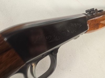 9431Browning SA22 , 22 short, wheel sight, Belgium made, rare caliber, metal butt plate, one of the first made. - Image 18 of 19