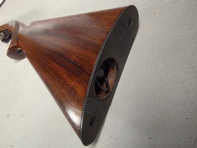 9431Browning SA22 , 22 short, wheel sight, Belgium made, rare caliber, metal butt plate, one of the first made. - Image 3 of 19
