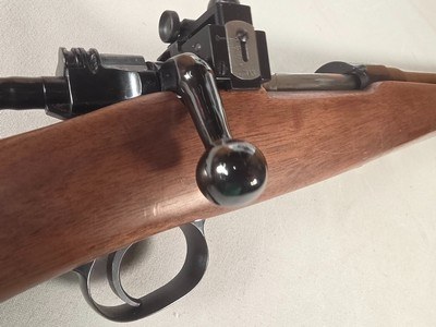 9425 Remington Sporter 03-A3, 30-06 Cal, Lyman Peep sight, hooded front sight, Schnable forearm, excellent walnut stock, blue 24” barrel, More picture - Image 15 of 22