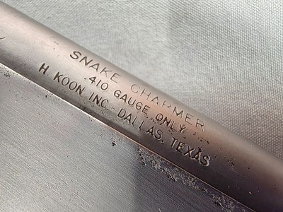 9439Sporting arm, Snake Charmer II, 410 Gauge, 18” barrel thumb hole stock. Stainless steel. - Image 6 of 20