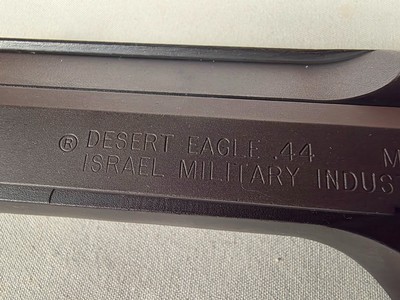 9440Desert Eagle VII 44 magnum, 6” Barrel, adjustable rear sight and trigger, 1995 Manufacture in Israel, 2 magazines, original case, excellent cond - Image 8 of 20