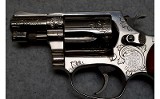Smith & Wesson ~ 36-7 Custom Engraved Nickel Plated ~ .38 S&W Sp. - 5 of 10
