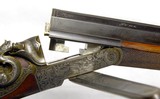 Sempert & Kreighoff Underlever 20 gauge single shotgun ornately engraved, silver inlay, UNIQUE - 12 of 14