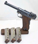 Luger 45ACP Target Model with 7 inch heavy barrel , similar to 1906 and P08 DWM Lugers but in 45 ACP - 10 of 14