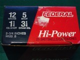 Federal 12 ga. High Velocity #5 ammo - 3 boxes - 2 of 2
