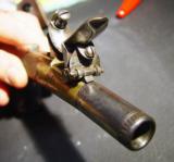 Matched Pair of Queen Ann Flintlock Pocket Pistols by H. Nock of London With Barrel Wrench - 14 of 15