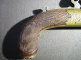 Matched Pair of Queen Ann Flintlock Pocket Pistols by H. Nock of London With Barrel Wrench - 7 of 15
