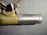 Matched Pair of Queen Ann Flintlock Pocket Pistols by H. Nock of London With Barrel Wrench - 5 of 15
