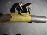 Matched Pair of Queen Ann Flintlock Pocket Pistols by H. Nock of London With Barrel Wrench - 3 of 15