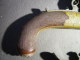 Matched Pair of Queen Ann Flintlock Pocket Pistols by H. Nock of London With Barrel Wrench - 4 of 15