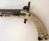 "Scottish Percussion Pistol Engraved with Belt Hook (AH1479)" - 2 of 7