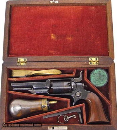 "Cased Colt model 2 Root revolver (C6901)"