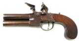 "English Large Size Tap Action Over/Under Flintlock Pistol (AH2795)" - 6 of 6