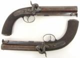 "Pair of James Lees Marked Percussion Pistols (AH2575)"