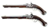 Pair of Continental Saddle pistols (AH3452) - 1 of 12