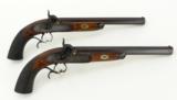 Pair of Lewis and Tomes Target/Dueling pistols (AH3548) - 2 of 12