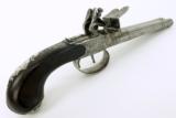 British Queen Ann Double Barrel Flintlock pistol (AH3585) - 3 of 9