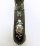 British Queen Ann Double Barrel Flintlock pistol (AH3585) - 8 of 9